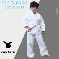 Rabbite White Belter Karate Uniform Sportwear Taekwondo Karate Martial Arts Costume White MMA Clothes