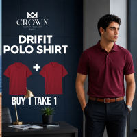 Crown  B1T1 Mens Drifit Polo for Men Airism Active Wear Quick Dry Top Bundle  polo shirts men formal casual