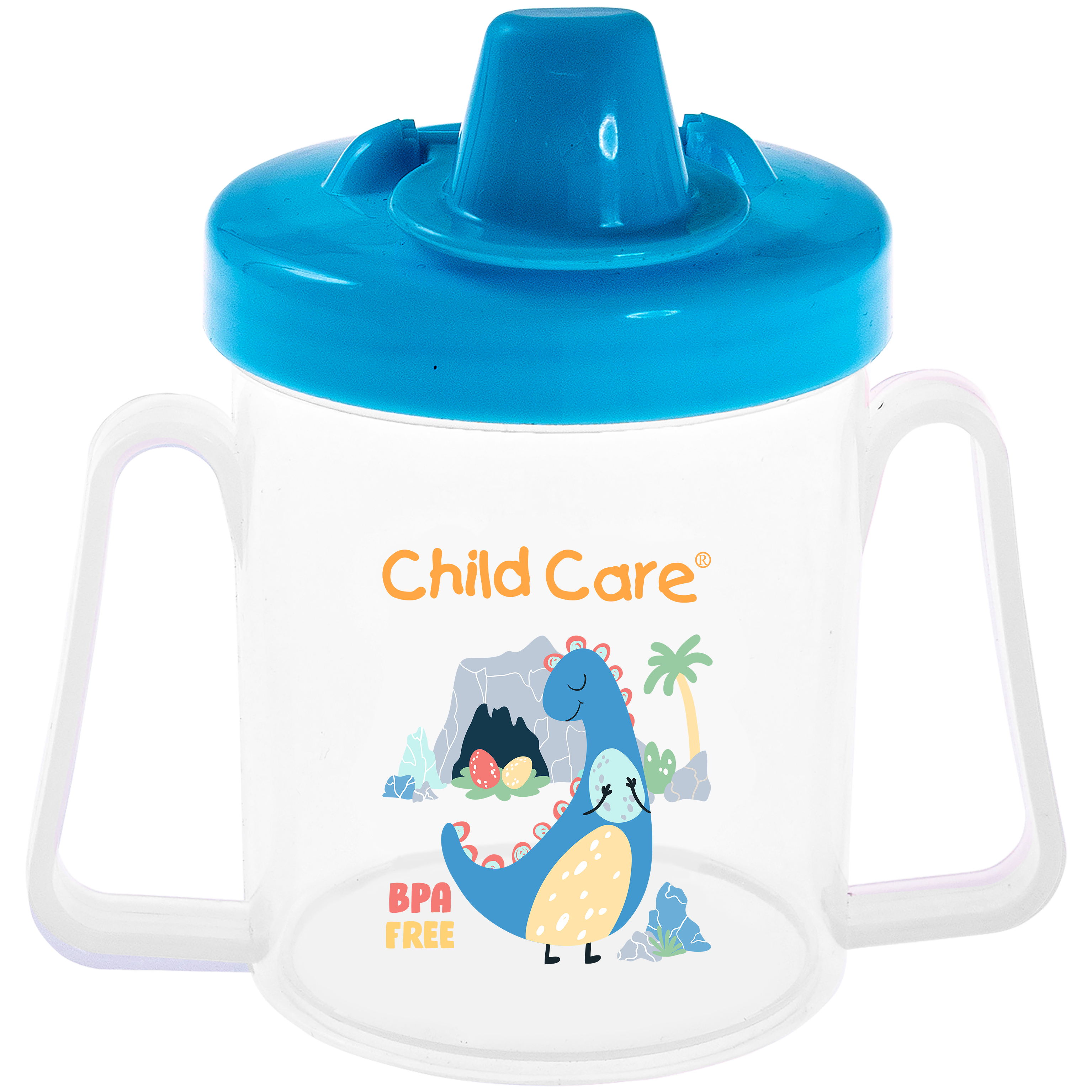 Child Care Training Cup for Toddler with Handle (6oz Sippy Cup) (BPA Free Training Cup for Baby) (Leak Proof)
