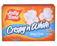 Jolly Time Crispy n White Natural White Popcorn Microwaveable( 3x99g=298g)