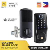 HATSY - Deadbolt Smart Lock v2 Fingerprint Passcode Card Manual Key Works with HATSY App (No Gateway Required)