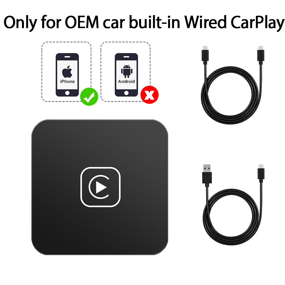 Acodo Carplay Ai Box Wireless CarPlay Car Adapter Apple Dongle Plug Play Bluetooth For Kia Volkswagen Toyota Peugeot Volvo Audi Mercedes Mazda Nissan BMW Suzuki Subaru Kia Ford Opel Skoda Type-C ราคา 889 บาท*ส่งฟรี