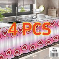 4PCS Curtain Pang Lababo Lababo Kitchen Curtain Kitchen Curtain Sink  Makapal Lababo Kitchen Curtain Kurtina Sale Free Shipping Kurtina Pa