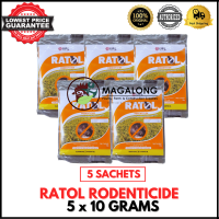 RATOL (ZINC PHOSPHIDE) - RAT POISON / RAT KILLER / RACUMIN / RATX / RATKILL - RODENTICIDE - 5 x 10 grams Like RATOL RATKIL RATBAIT RAT X RACUMIN