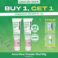 OXECURE 2% Salicylic Acid Acne Clear Powder Mud 30g Bundle of 2
