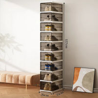 Shoe Box Storage 3/6/9 layer  Hard Case Organizer Clear Plastic Stackable Foldable Shoe Holder Flip-open Shoe Cabinet Organizer Box Student Dormitory Assembled Dustproof and moisture-proof Shoe Rack