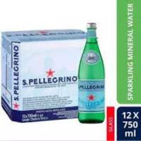 San Pellegrino Sparkling Natural Mineral Water 12X 750mL