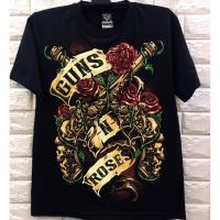 gun n rose black shirt Rockshirts Guns & Roses Vintage mens T-shirt band rock clothing Benoh