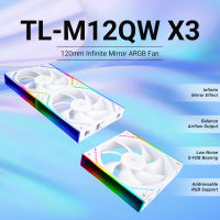Thermalright TL-M12Q X3 120mm PC Case Cooling Fans Daisy-Chain | 2000RPM | High Airflow | ARGB | Dual Infinity Mirrors Lighting for Gaming Build(3-Pack/2-Pack/1-Pack)