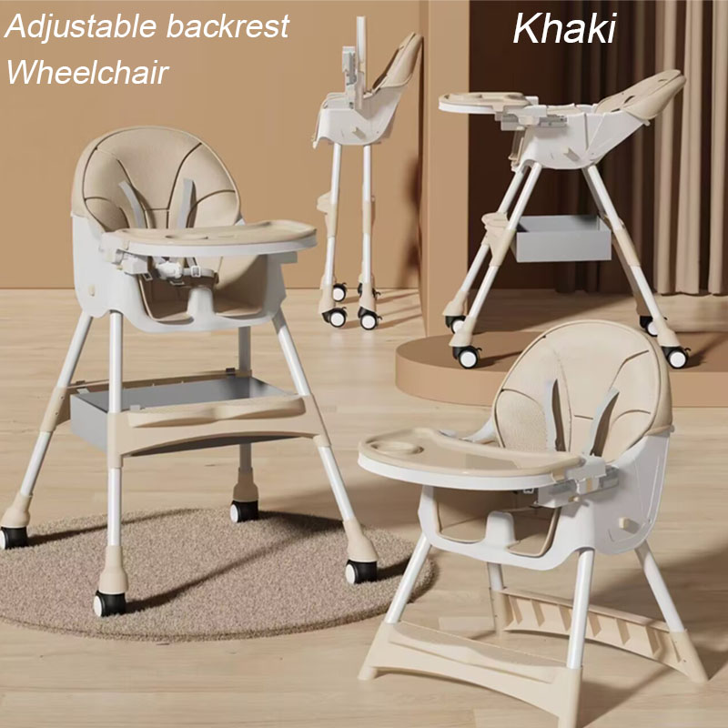 High Chair for Baby Foldable Dining feeding Baby High Chair Adjustable Height Removable Legs removable tray (for 6 to 36 months) high chair for baby on sale Others