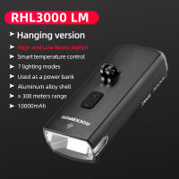 【Local Delivery】ROCKBROS 400-3000 lumens Bike Hoisting Light Waterproof USB Rechargeable MTB Headlight Aluminum Shell Road Bicycle Flashlight  Bike Accessories