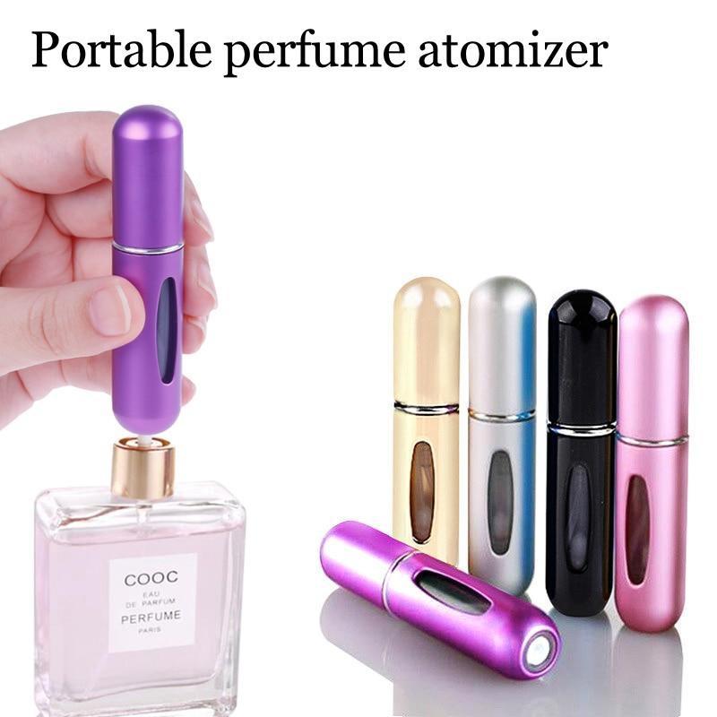 1PCS Mini Portable Travel Refillable Perfume Atomizer Bottle (Assorted Color)