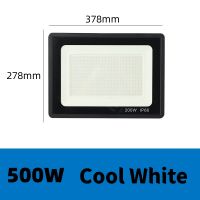 Arrow LED Floodlight 220v 50w 100w 200w 1000w High Power Waterproof IP66 Spotlight Outdoor Garden Lamp Lighting Hanging Exterior flood light white light(Warranty 1 years)