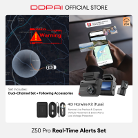 DDPAI Z50 Pro 4K UHD HDR Dual Wi-Fi6  5GHZ ADAS Super NightVisin Dash Cam with 4G Connectivity GPS