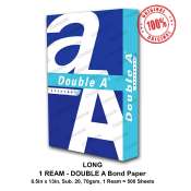 Double A Long Bond Paper 70gsm - Set of 1 Ream