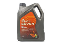 S-Oil Seven ATF Multi Fully-Synthetic Automatic Transmission Fluid (4 Liters) *GM Dexron6 / Toyota T-IV/WS Compatible