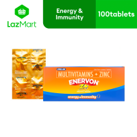 Enervon Z+ Multivitamins 100 Tablets (For All-Around Healthy Energy & Stronger Immunity)