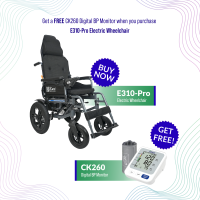 iCare E310-Pro New Model Electric Wheelchair Heavy Duty for Disabled and Elderly(50kg w/ batteries)