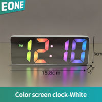 Eone Simple large digital electronic clock living room TV counter clock luminous silent LED alarm clock meter perpetual calendar temperature