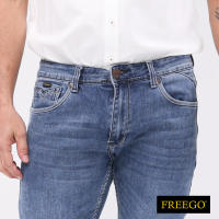 Freego Mens Denim Long Pants Slim Tapered Fit Stretch GBB23-0068
