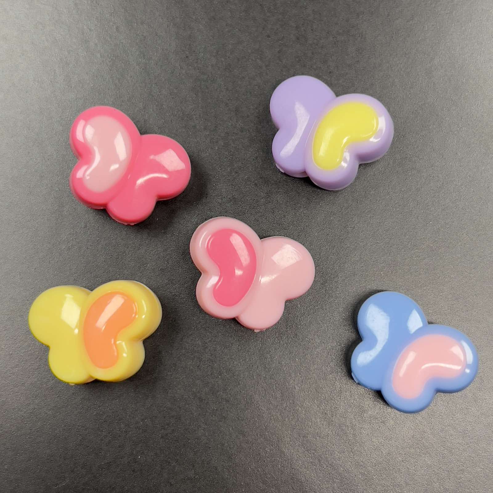 Veeds 5 Pcs Candy Bead 20mm Assorted Emboss DIY Beads Art and Craft
