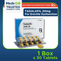 RX: ADFIL 20 Tadalafil 20mg for Men - 1 Box x 30 Tablets | For Erectile Dysfunction