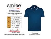 Smilee Apparel Premium Tipped Pique Polo Shirt