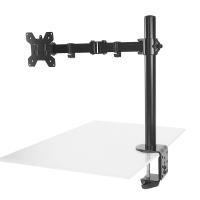 FEELYO Laptop Mount Stand Bracket with Tray Adjustable Arm Dual Monitor Mount