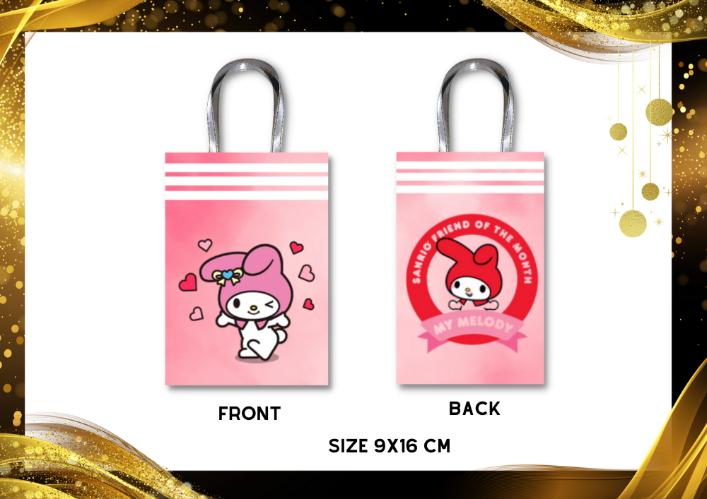 MY-MELODY - CANDY BAG 9X16 CM Happy Birthday Party Decorations Giveaways SOLD PER PIECE