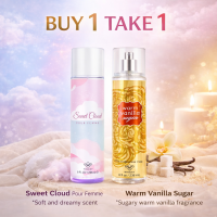 WINSHIP BUY 1 TAKE 1 Fragrance Mist Set – Sweet Cloud Pour Femme & Warm Vanilla Sugar Soft Dreamy Floral Meets Sugary Vanilla Long-Lasting Body Spray for Women 236ml