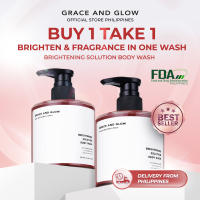 Grace and Glow Brightening Solution Body Wash - Whitening Soap with Niacinamide Luxurious Scented Shower Gel Cleanser