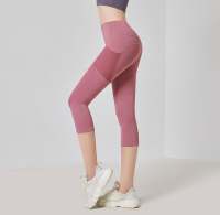 woman 3/4 yoga leggings woman sports quick drying leggings zumba pants fitness pants with pocket pants