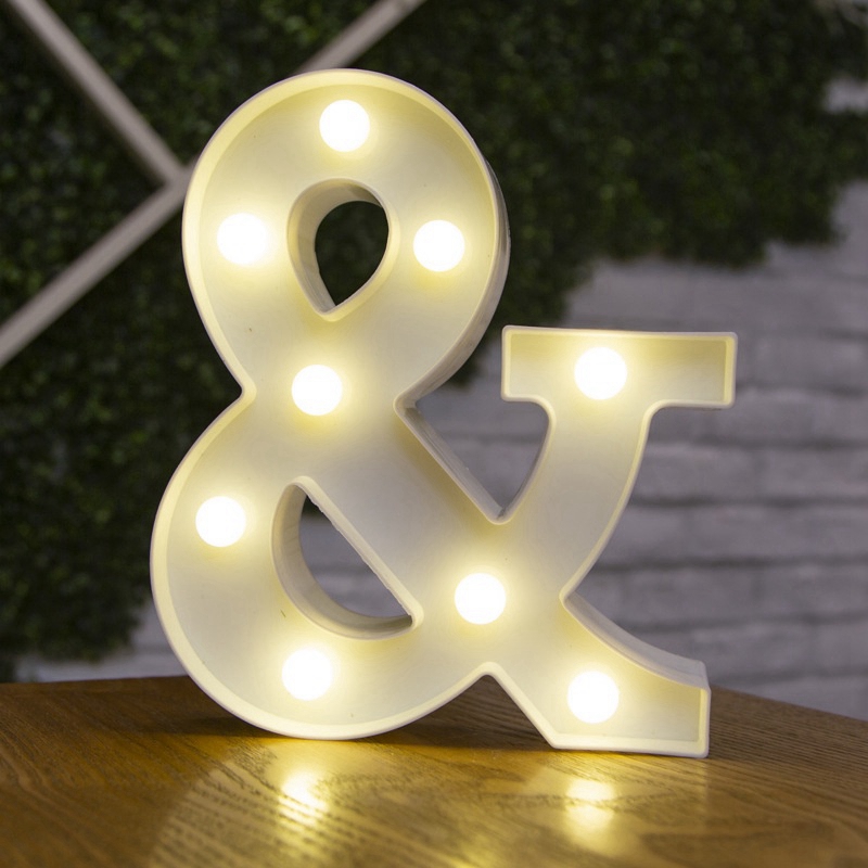 【COD】 3D LETTER 3D NUMBER (0-9) LED LIGHT LED Can be used in any occasion Night Light Wall Hanging Marquee Sign Alphabet Decor Lamp