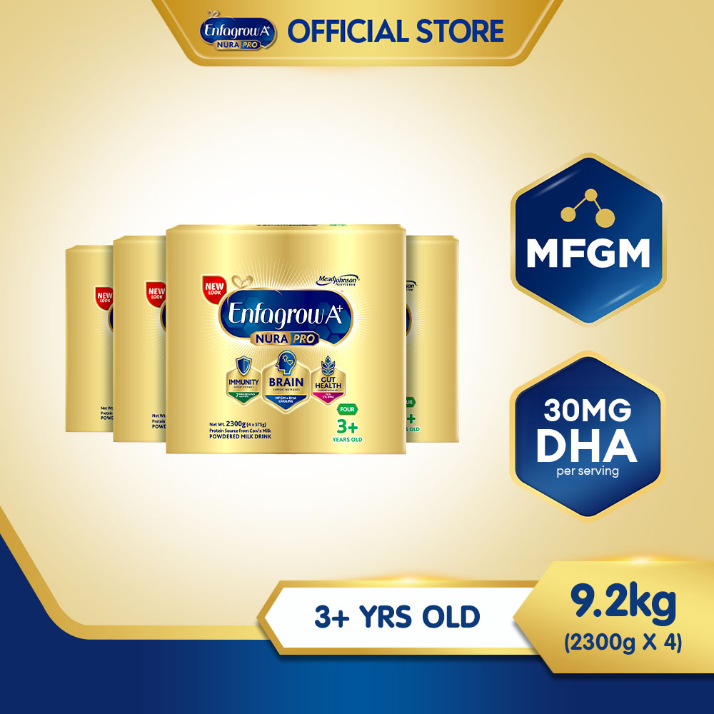 Enfagrow A+ Nurapro Four Milk Supplement Powder for Children/Kids 3+ Years Old 9.2kg (2.3kg x 4)