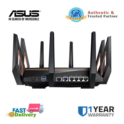 Aiprotection Lifetime Security by Trend Micro 8 X Giga Aimesh Compatible for Mesh WIFI System Wireless 802.11Ax ASUS ROG Rapture GT-AX11000 AX11000 Tri-Band 10 Gigabit WiFi Router Next-Gen Wifi 6