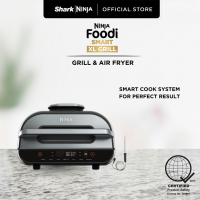 Ninja Foodi Smart XL Grill & Air Fryer | 6-in-1 Indoor Grill with Smart Cook System Smart Thermometer & Virtually Smoke-Free Grilling