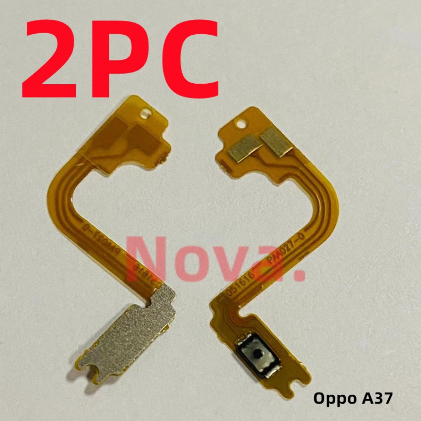 2pcs Power On Off Button For OP-PO A37 Side Key Switch Flex Cable Cellphone Replacement Part