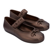 Melissa Sophie Scrunch Comfortable Ballerina for Ladies Bronze