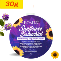 BONITA Sunflower Bakuchiol Whitening Inguinal Cream | Hydrating & Brightening Body Moisturizer for Sensitive Skin | FDA Approved Organic Formula