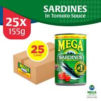 Mega Sardines in Tomato Sauce 155g By 25s