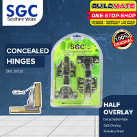SGC Stainless Steel Concealed Hinges Soft Close Full Overlay / Half Overlay / Inset BUILDMATE