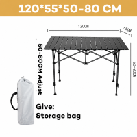 Mega Mall Portable Camping Table Outdoor Folding Table Picnic Table With Storage Bag Aluminum Alloy Adjustable Height
