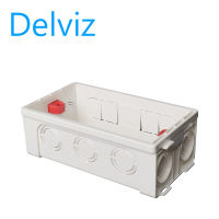 Delviz wall switch box type 146 mm wall socket box used for wall light switch eu standard internal installation socket box