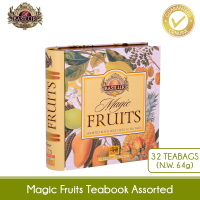 BASILUR TEA Book Magic Fruits ″Assorted Black Fruit Teas″ (32 Tea Bags) - 70331 - Gifting Tea Assorted Fruity Tea Pure Ceylon Black Tea Collectable Tea Book..