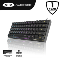 Magegee TS91 61-key 60% layout RGB Wired Membrane Keyboard
