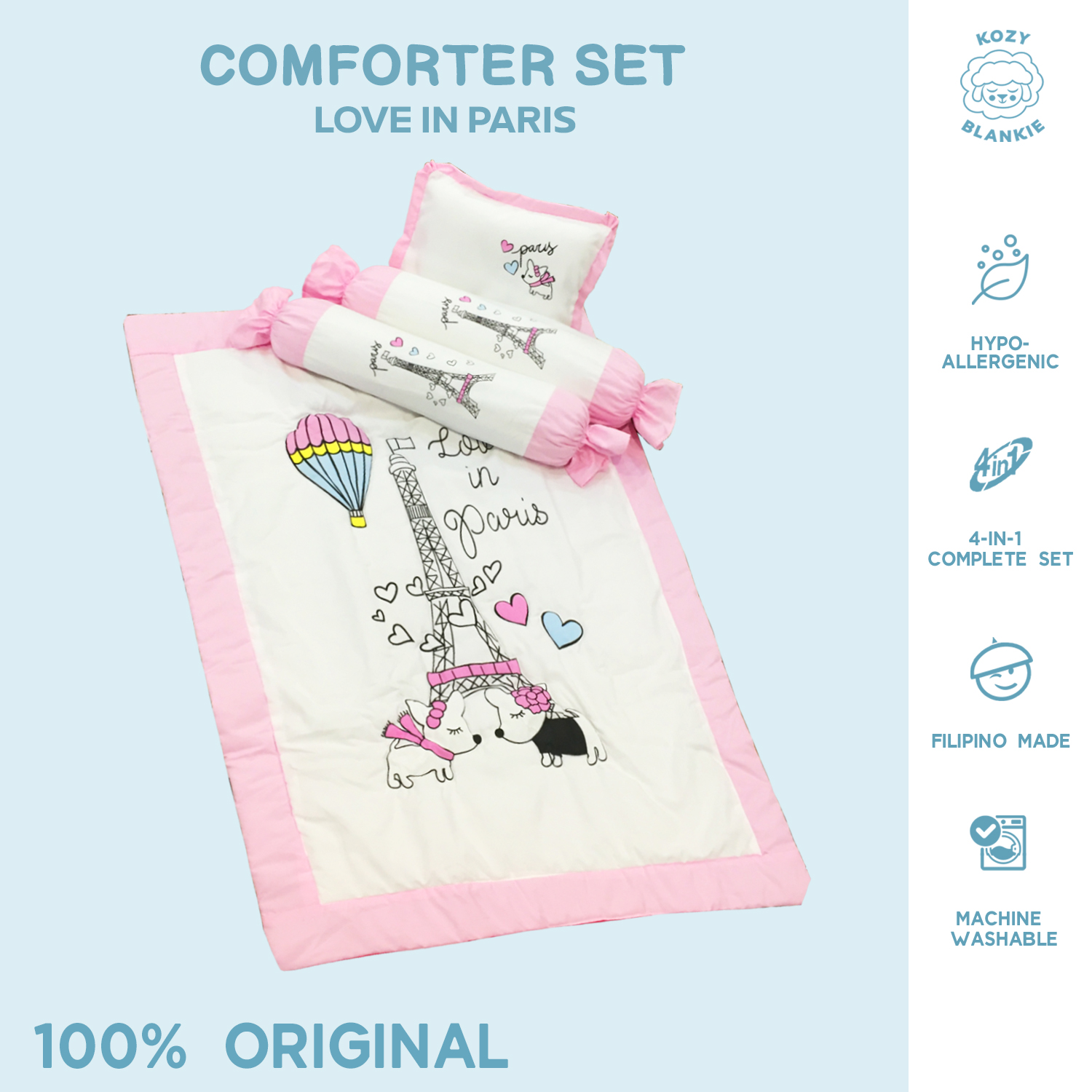 Kozy Blankie Comforter Set for Baby Girls