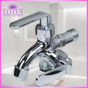 Lotus Dual Spout Bidet Faucet with 2-way Valve