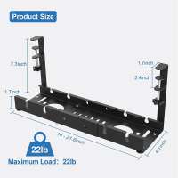 Under Table Storage Rack Cable Management Tray Desk Socket Holder Wire Organizer