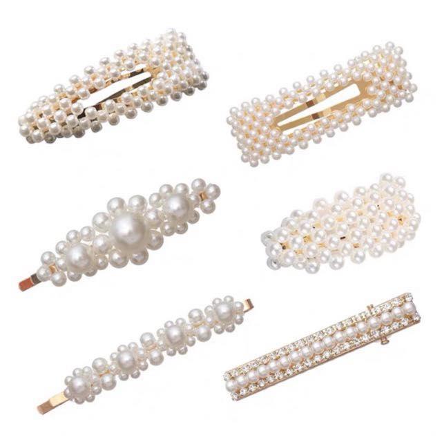 [ZOVSKI] Sea Pearl-Embellished Korean Berette Hairclip