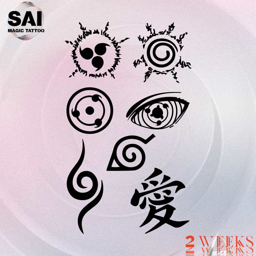 SAI MAGIC TATTOO Lasts to 2 weeks 18CM×11CM Tattoo sticker waterproof long lasting Temporary fake tattoo 184